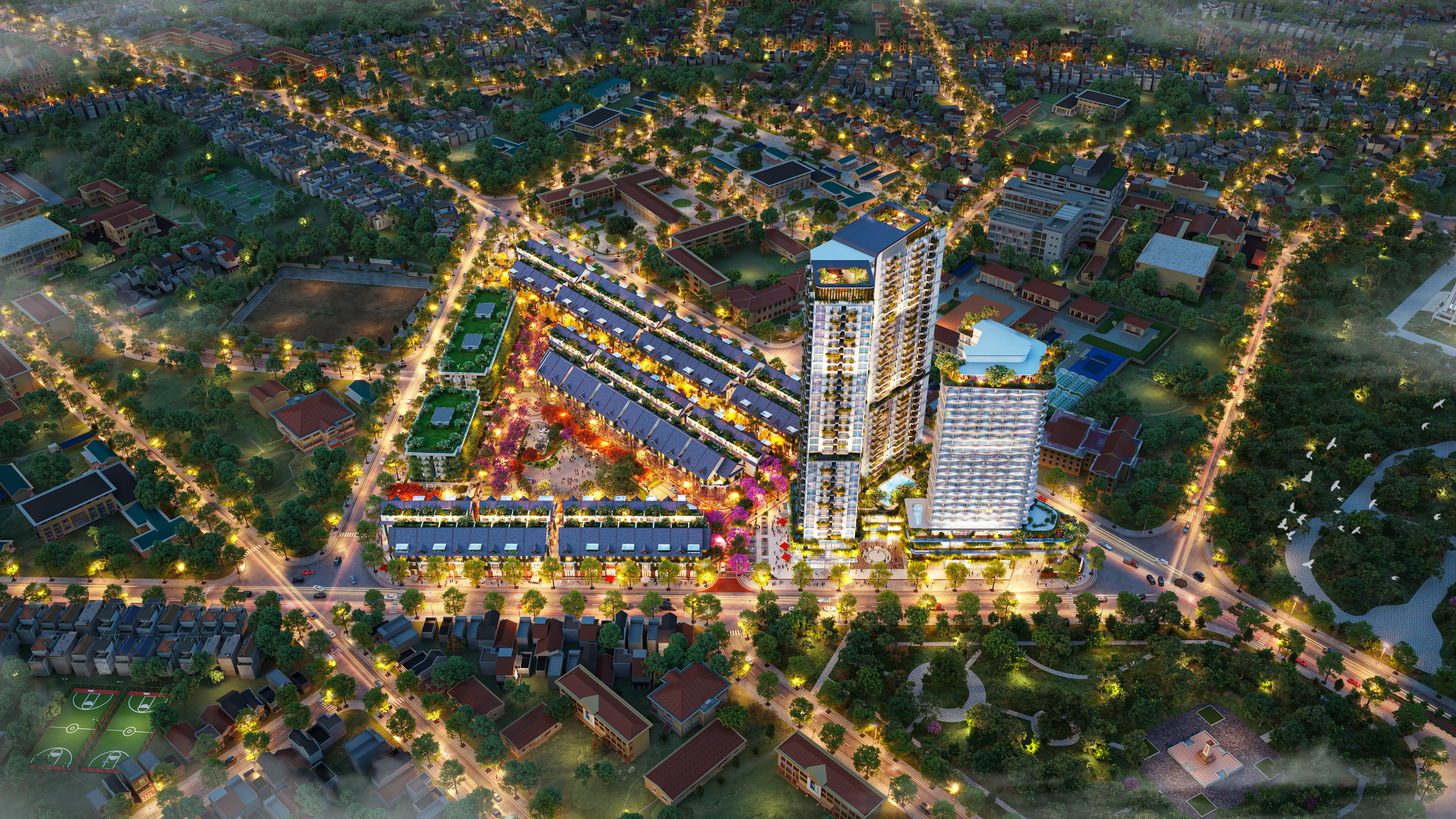 EcoPalace Đắk Lắk – Phối cảnh hero toàn dự án